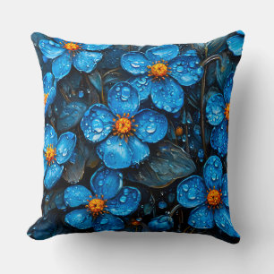 Cute Blue flowers Cushion