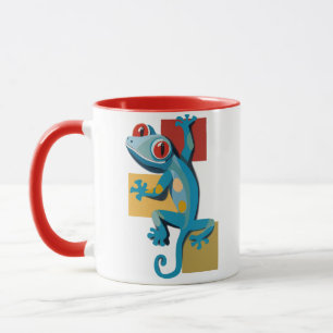 Cute Blue Gecko Reptile Lovers Mug