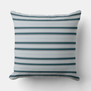 Cute blue grey stripes  cushion