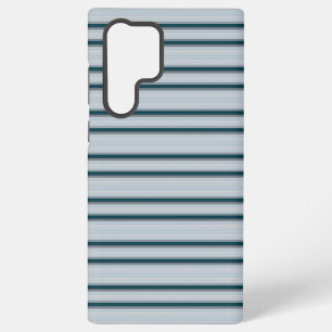 Cute blue grey stripes samsung galaxy case