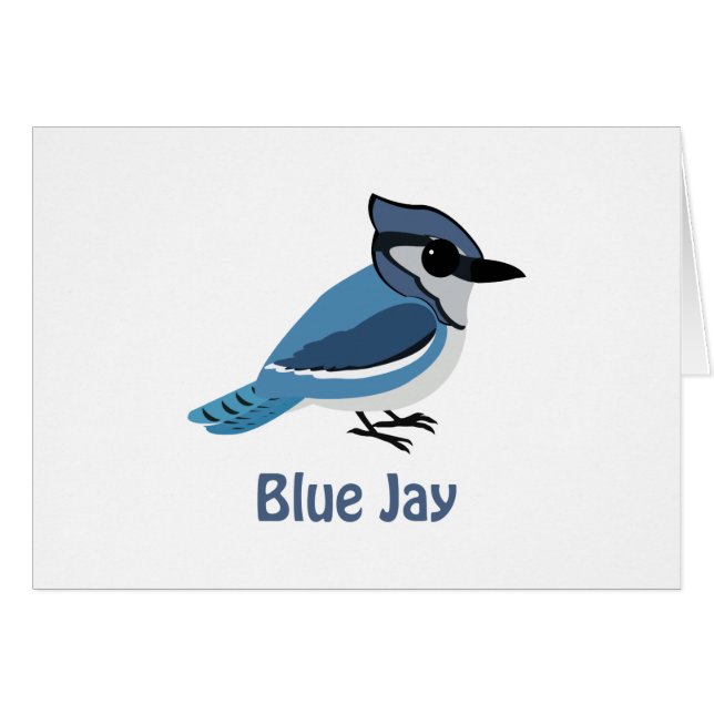 Cute Blue Jay (Front Horizontal)