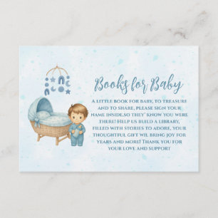 Cute Blue Mobile Crib baby cot books for baby  Enclosure Card