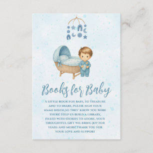 Cute Blue Mobile Crib baby cot books for baby Enclosure Card