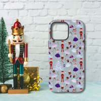 Cute Blue Nutcracker Christmas Pattern