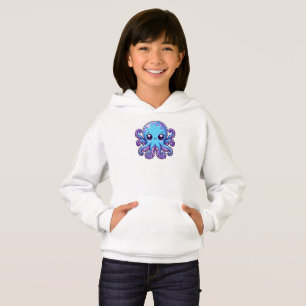 Cute blue octopus