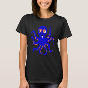 Cute Blue Octopus Ocean Sea Animal Halloween Costu T-Shirt