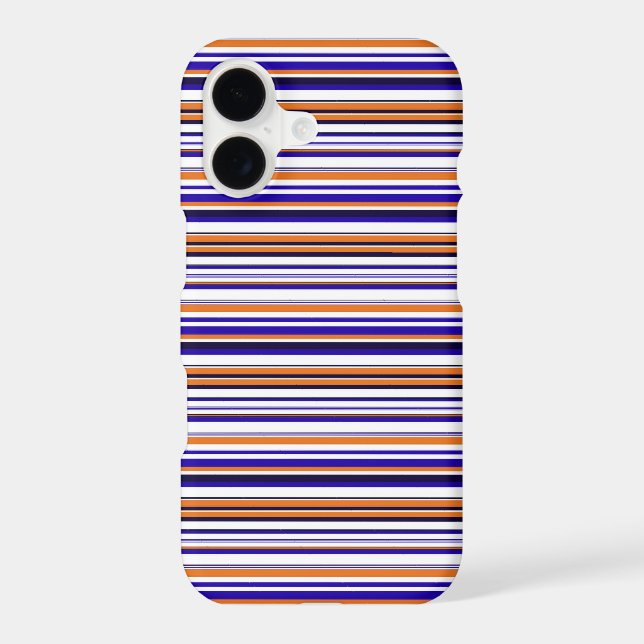 Cute blue orange stripes (Back)