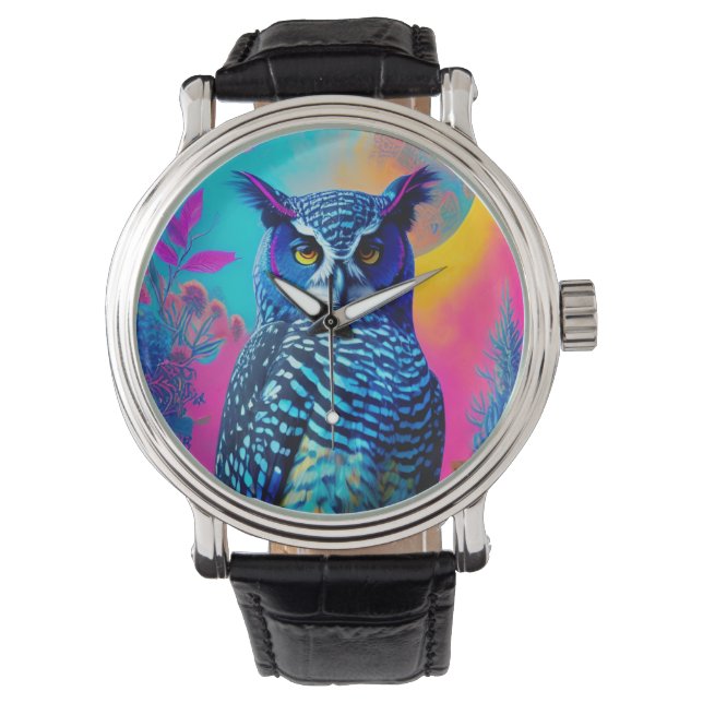 Cute blue owl watch (Front)