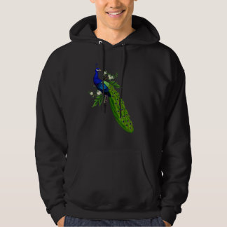 Cute Blue Peacock   Cute Birds Animal   Graphic Hoodie