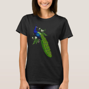 Cute Blue Peacock   Cute Birds Animal   Graphic T-Shirt