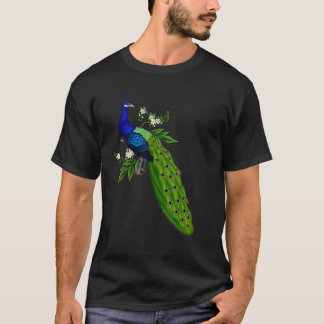 Cute Blue Peacock   Cute Birds Animal   Graphic T-Shirt