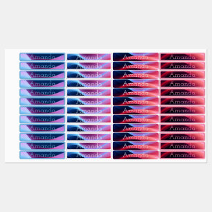 Cute blue red purple gradient coloured code name