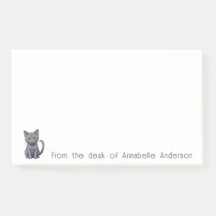 Cute Blue Russian Cat Personalise Notes