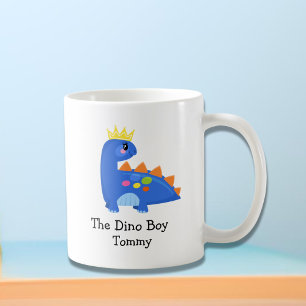 Cute Blue The Dino Boy Kids'  Coffee Mug