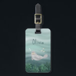 Cute Blue Under the Sea Ocean Seal Kids Luggage Tag<br><div class="desc">This cute kids luggage tag features an ocean seal illustration with fish, seaweed, and a teal blue sea wave background. There is also space on the tag to add your own customisation: a name in whimsical typography, and your contact details on the back. The perfect whimsical under-the-sea gift for any...</div>