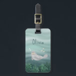 Cute Blue Under the Sea Ocean Seal Kids Luggage Tag<br><div class="desc">This cute kids luggage tag features an ocean seal illustration with fish, seaweed, and a teal blue sea wave background. There is also space on the tag to add your own customisation: a name in whimsical typography, and your contact details on the back. The perfect whimsical under-the-sea gift for any...</div>