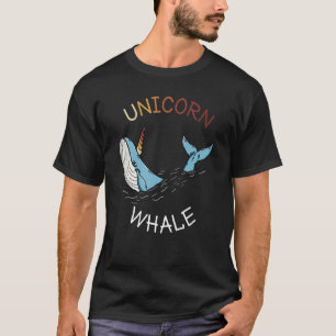 Cute Blue Unicorn Whale For Narwhal T-Shirt