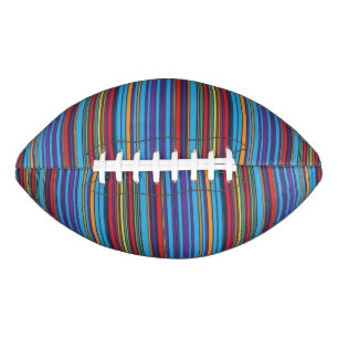 Cute blue violet stripes american football