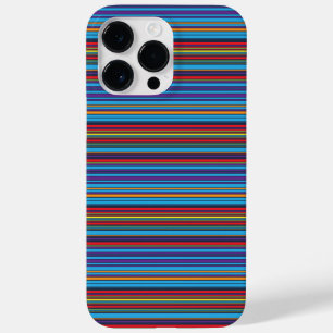 Cute blue violet stripes Case-Mate iPhone 14 pro max case