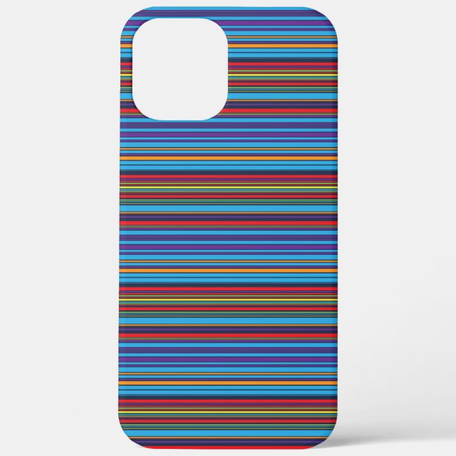 Cute blue violet stripes Case-Mate iPhone case (Back)