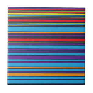 Cute blue violet stripes tile