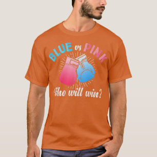 Cute Blue vs Pink Gender Reveal Party Boing Boer  T-Shirt