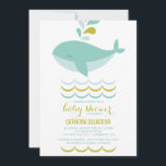 CUTE BLUE WHALE IT'S A BOY BABY SHOWER INVITATION<br><div class="desc">CUTE BLUE WHALE IT'S A BOY BABY SHOWER INVITATION</div>