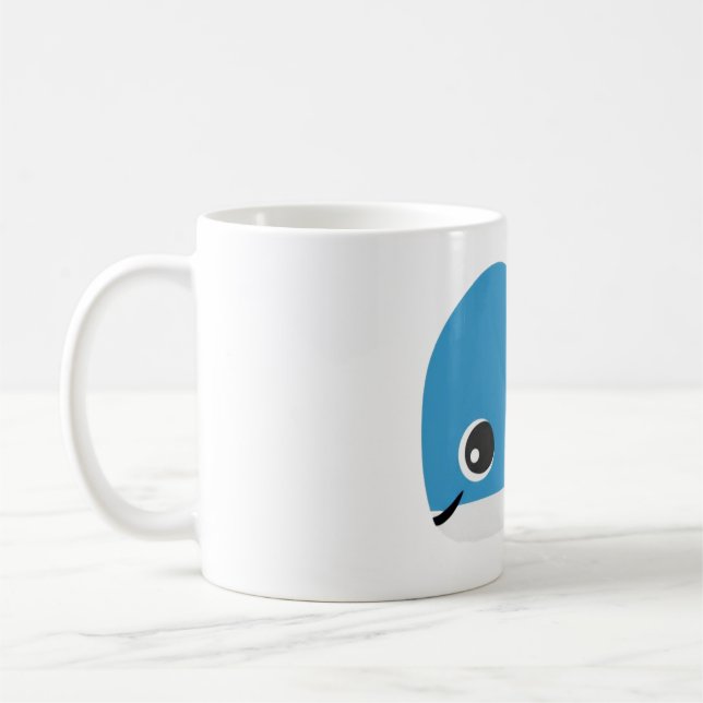 Cute Blue Whale Mug (Left)