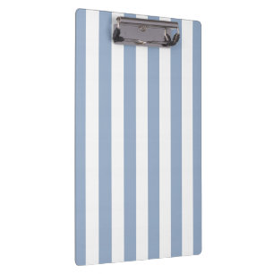 Cute Blue & White Stripe Clipboard 