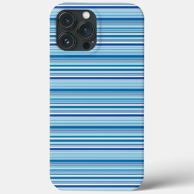 Cute blue white stripes Case-Mate iPhone case (Back)