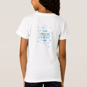 Cute Blue Winter Dragon – Magical Snowflake T-Shirt
