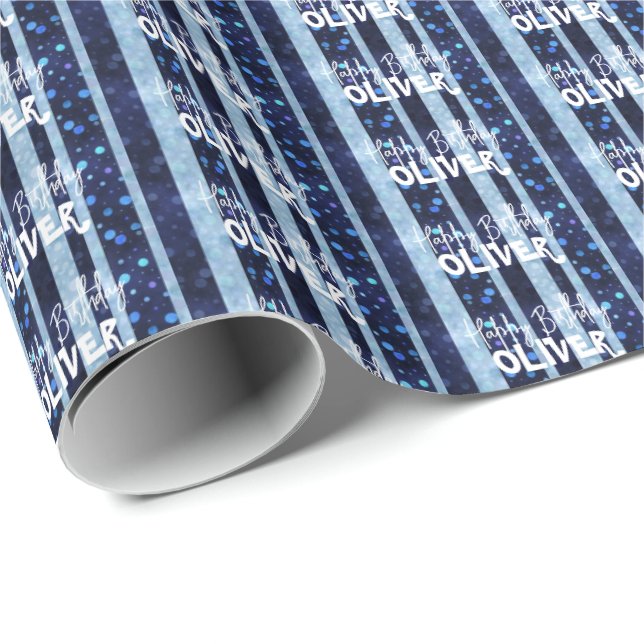 Cute blue wrapping paper (Roll Corner)