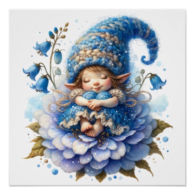 Cute Bluebell Fairy Poster (Front)