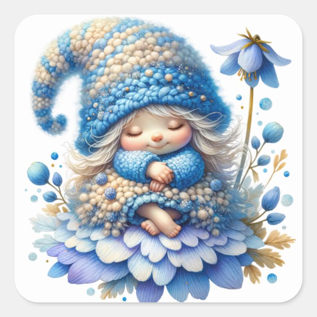 Cute Bluebell Fairy Stickers (Front)