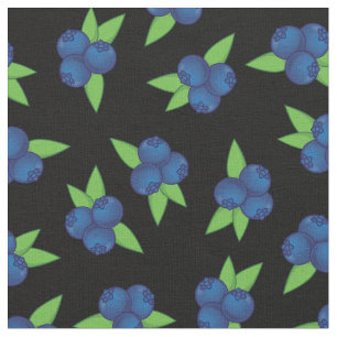 Cute Blueberries Fruit Kids Fabric