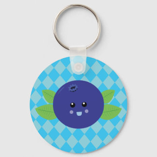 Cute Blueberry Key Ring