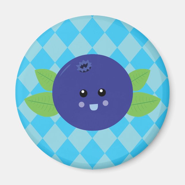Cute Blueberry Magnet (Front)
