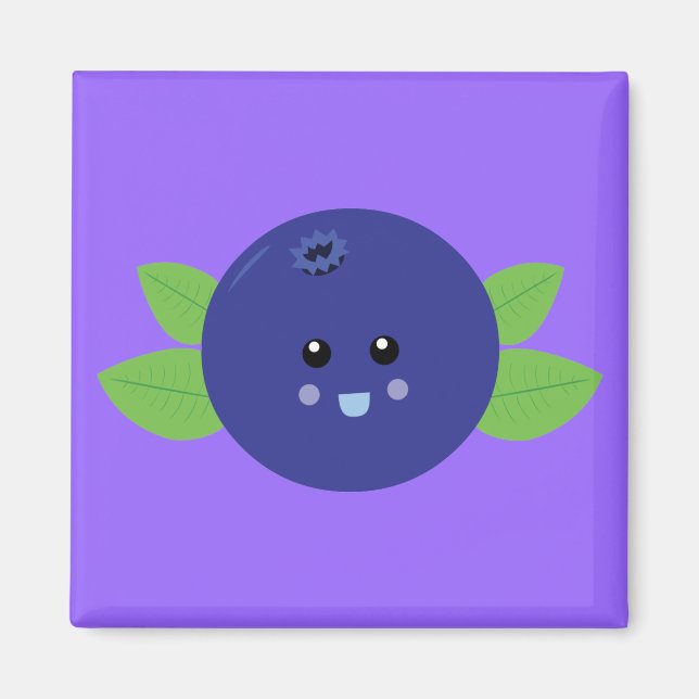 Cute Blueberry Magnet (Front)