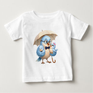 Cute Bluebird Family Dad Toddler T-Shirt