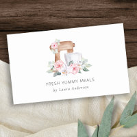 Cute Blush Pink Floral Cake Mixer Bakery Catering