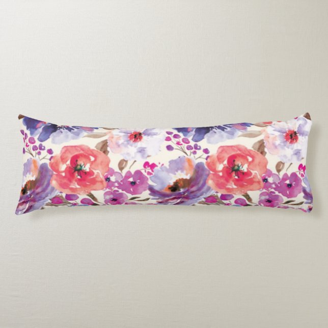 Cute BO-HO Chic Floral Design Body Cushion (Front)