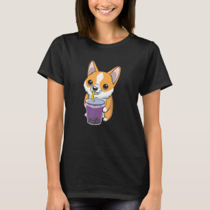 Cute Boba Corgi Dog Bubble Milk Tea 1 T-Shirt