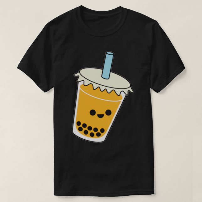 Cute Boba Cup T-Shirt (Design Front)