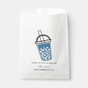 Cute Boba Tea Baby Shower Thank You Personalised Favour Bags