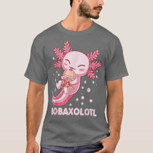 Cute Bobaxolotl Boba Tea Bubble Milk Kawaii Axolot T-Shirt