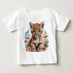  Cute bobcat cub Baby T-Shirt