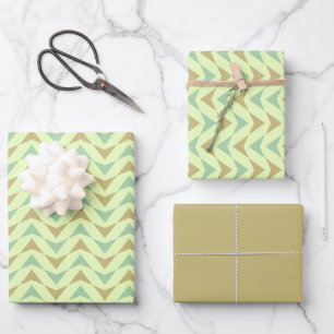 Cute Bohemian Geometric Triangles Pattern Wrapping Paper Sheet