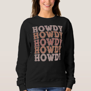Cute Boho Aesthetic Cowgirl Country Music Festival Sweatshirt
