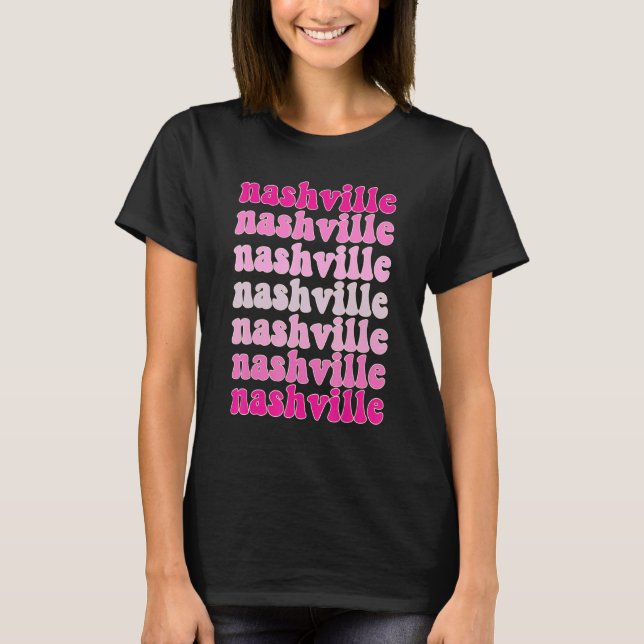 Cute Boho Aesthetic Southern Cowgirl Country Music T-Shirt (Front)