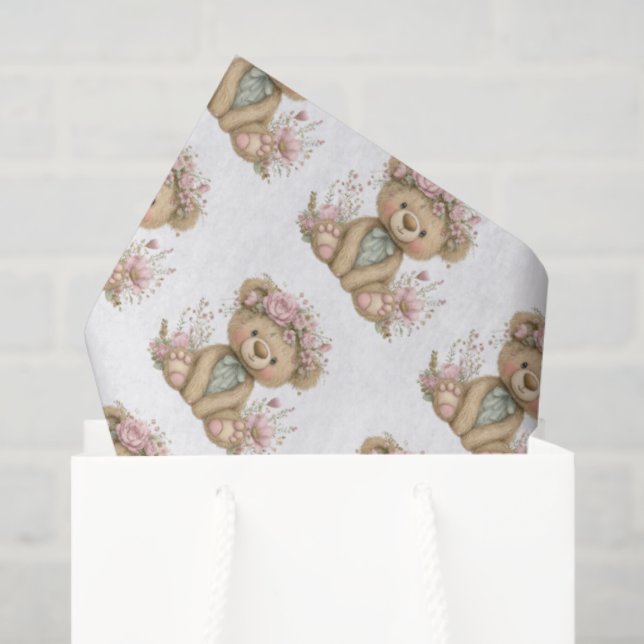Cute Boho Animal Birthday Party Tissue Paper (Gift Bag)
